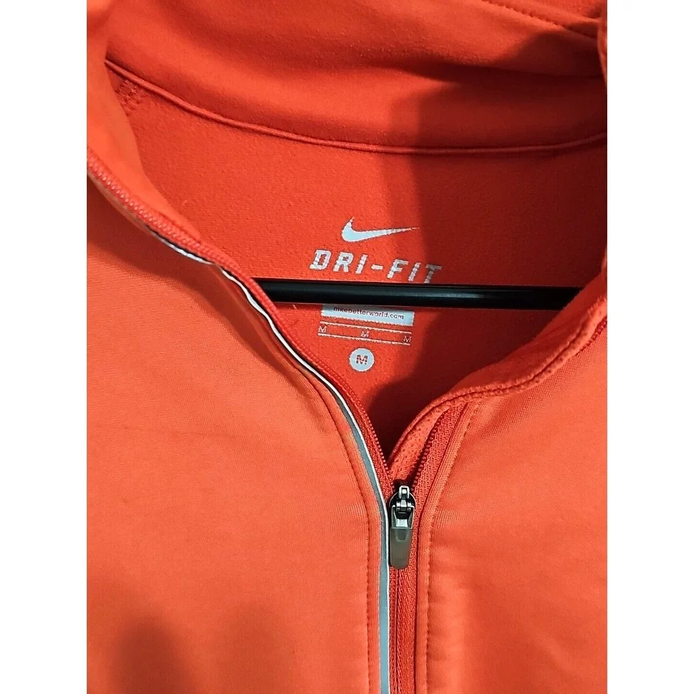 Nike Dri-Fit 424841-835 Crimson Wool Running Snap Hoodie  Women's M‎